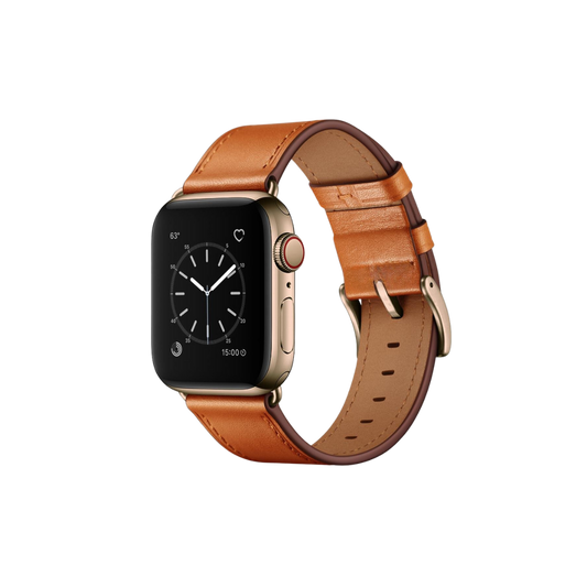 Apple Watch Uyumlu Hakiki Deri Kordon Taba