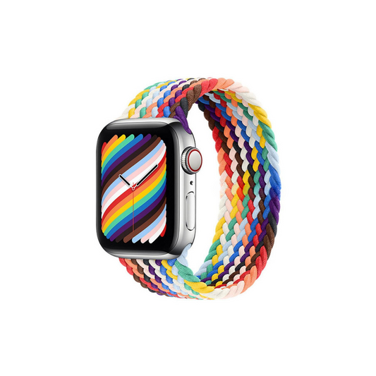 Apple Watch Uyumlu Örgü Loop Kordon Pride (Rainbow)