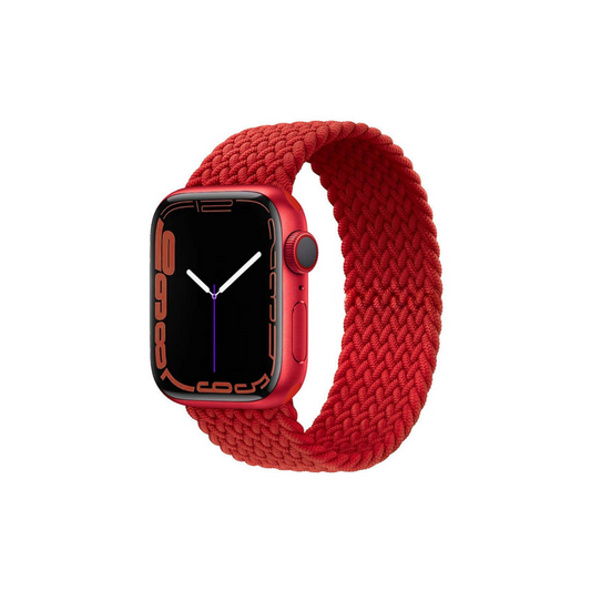 Apple Watch Uyumlu Örgü Loop Kordon Kırmızı