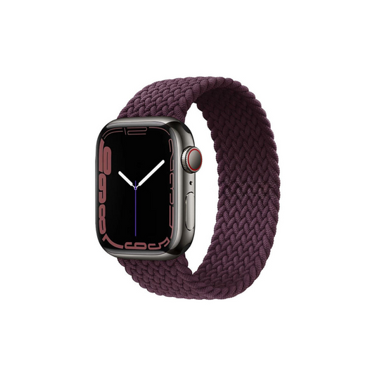 Apple Watch Uyumlu Örgü Loop Kordon Bordo