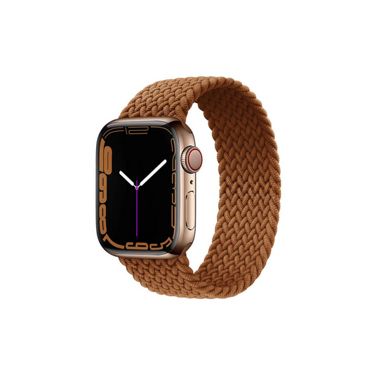 Apple Watch Uyumlu Örgü Loop Kordon Kahverengi