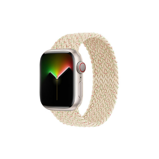 Apple Watch Uyumlu Örgü Loop Kordon Renkli Yıldız Işığı