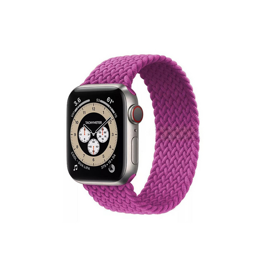 Apple Watch Uyumlu Örgü Loop Kordon Ejder Meyvesi (Pitaya)