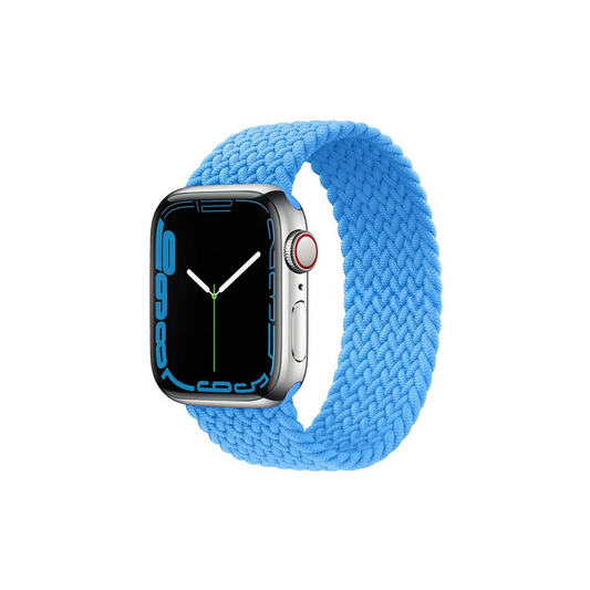 Apple Watch Uyumlu Örgü Loop Kordon Gök Mavisi