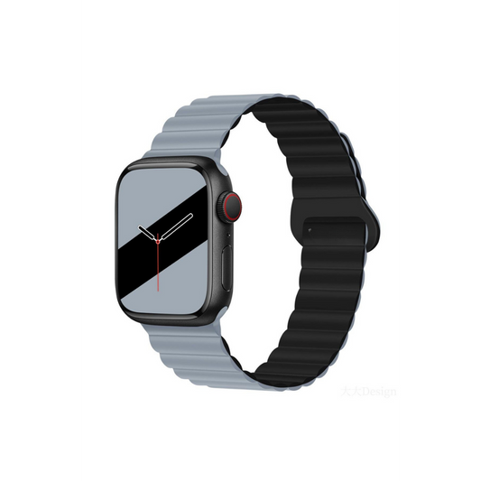 Apple Watch Uyumlu Manyetik Silikon Loop Kordon Obsidyen/Siyah