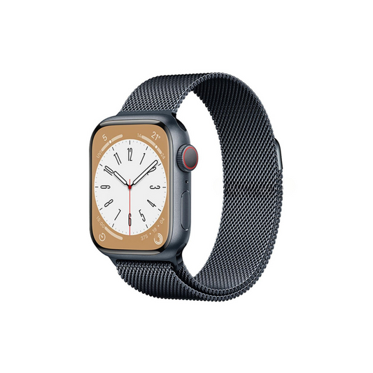 Apple Watch Uyumlu Milano Loop Çelik Hasır Kordon Gece Mavisi
