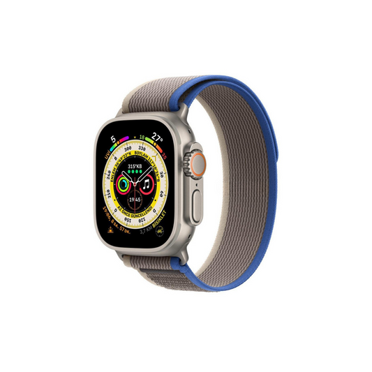 Apple Watch Uyumlu Trail Loop Kordon Mavi/Gri