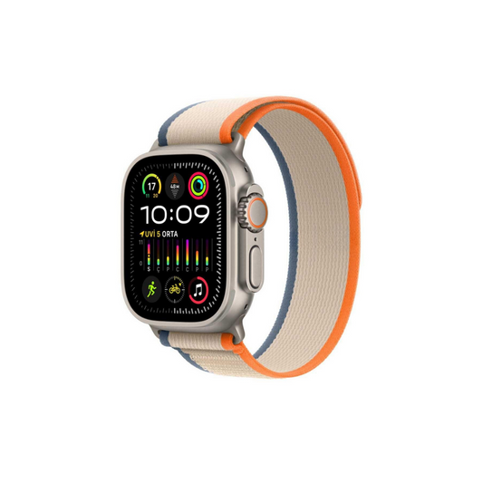 Apple Watch Uyumlu Trail Loop Kordon Turuncu/Bej