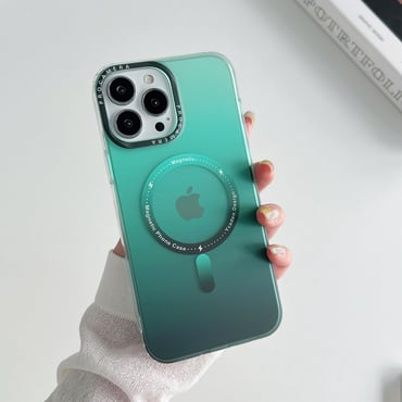 Apple iPhone Uyumlu Gradyan Renkli Magsafe Kılıf