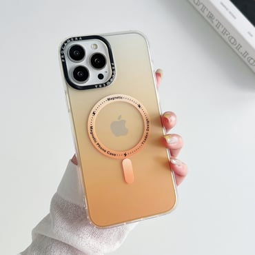 Apple iPhone Uyumlu Gradyan Renkli Magsafe Kılıf