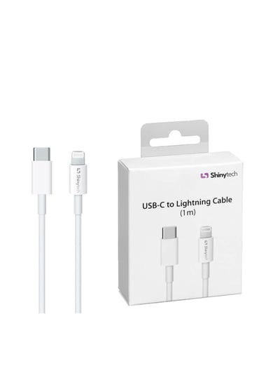 Apple iPhone iPad Uyumlu USB-C to Lighting Şarj Kablosu (1m) Beyaz