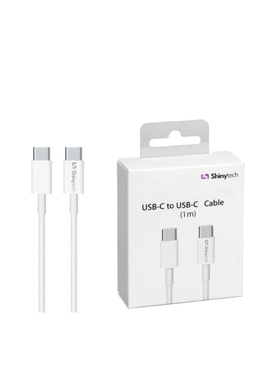 Apple iPhone iPad Uyumlu USB-C to USB-C Şarj Kablosu (1m) Beyaz