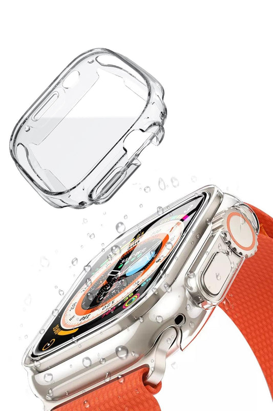 Apple Watch Ultra Kasa Koruyucu Şeffaf Bumper Şeffaf