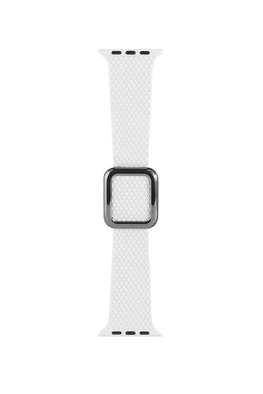 Apple Watch Uyumlu Modern Tokalı Kordon Beyaz