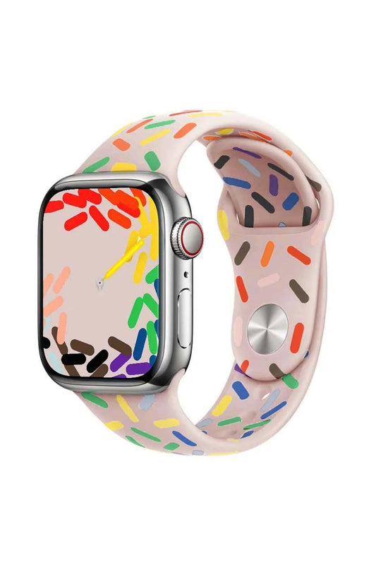Apple Watch Uyumlu Pride Edition Spor Kordon Kum Pembesi