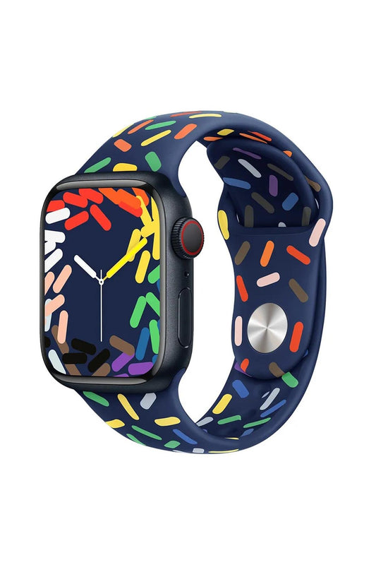Apple Watch Uyumlu Pride Edition Spor Kordon Lacivert